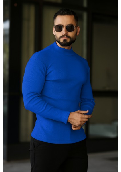 3'lü Paket Yarım Boğazlı Erkek Kazak