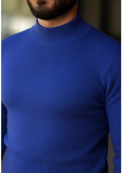 3'lü Paket Yarım Boğazlı Erkek Kazak