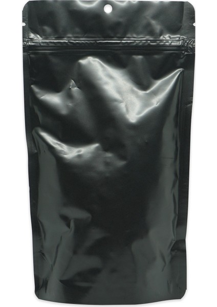 13*22.5*7 Mat Siyah Alüminyum Kilitli Doypack 50 Adet modelleri