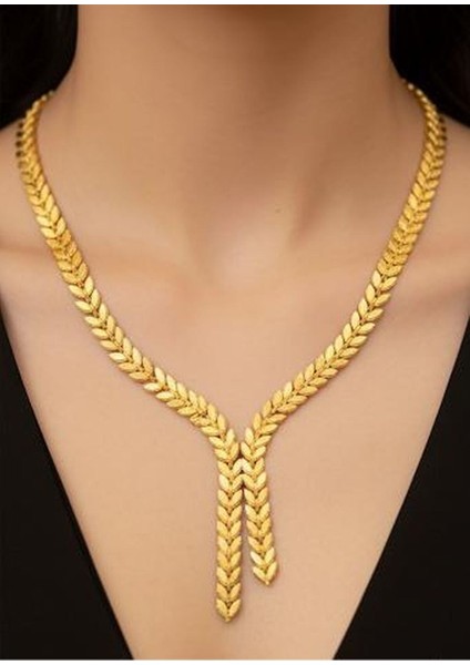 22 Ayar Altın Kaplama Kolye Küpe Bileklik Seti | 3’lü Takı Seti | Kadın Altın Renk Zarif Şık Kombin fiyatları