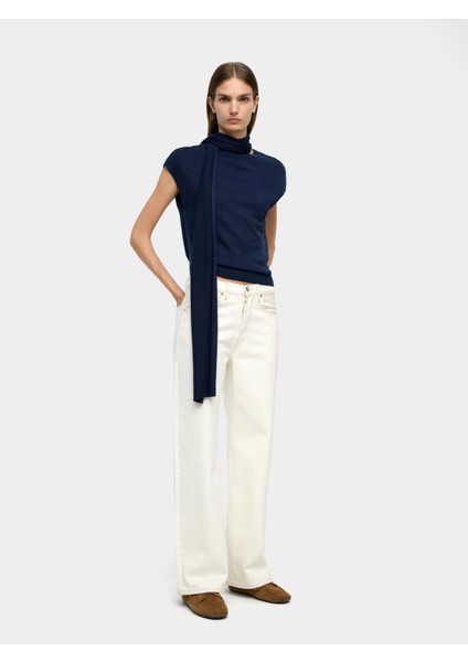 Boyun Bağlı Örme Yelek modelleri