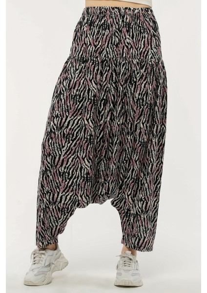 Viskon Kumaş Desenli Yöresel Şalvar modelleri