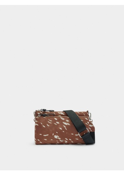 Baskılı Teknik Kumaş Çapraz Çanta