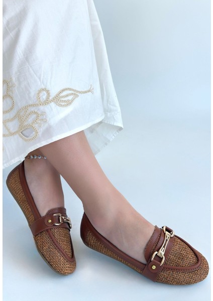 Eyesof Rain Taba Cilt Babet Ayakkabı fiyatları