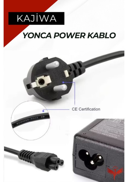 1.5 Metre Yonca Power Kablo - Notebook Adaptör Güç Kablosu 3*0.5mm 10A-16A 250V 500W 1.5mt fiyatları