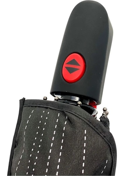 Yağmur Damlası Desenli Tam Otomatik Lux Kadın Şemsiyesi Siyah modelleri