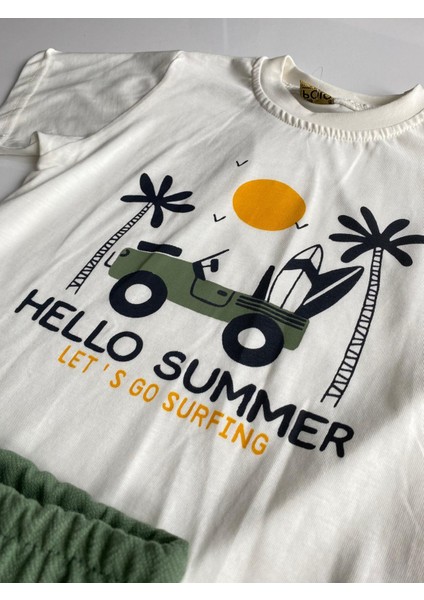 Haki Yeşil Hello Baby Çocuk Takımı fırsatları