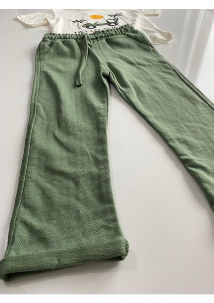 Haki Yeşil Hello Baby Çocuk Takımı indirimleri