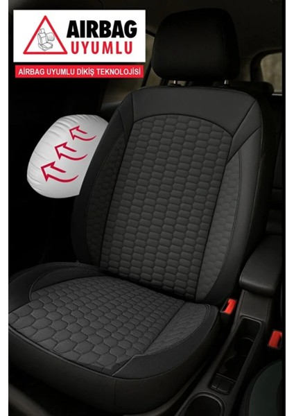 Honda Civic Sedan 1.6 125 Elegance Eco Ov (Y) 2015 Uyumlu Moka Plas Serisi Siyah Oto Kılıfı Tam Set modelleri