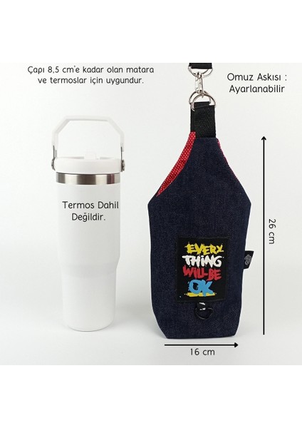 El Yapımı U Model Everything Will Be Ok Termos Kılıfı Iceflow 0,89 fiyatları