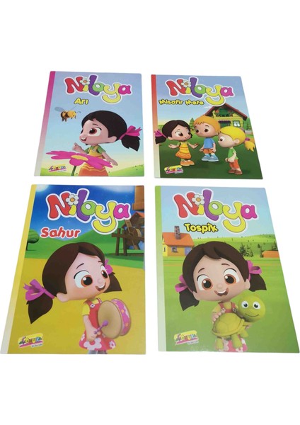 Niloya Hikaye Kitapları 4 Lü Set (Tospik Misafir Mete Arı Sahur)