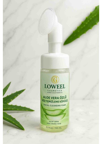 Aloe Vera Fırçalı Yüz Temizleme Köpüğü 150 ml – Derin Gözenek Temizliği fiyatları