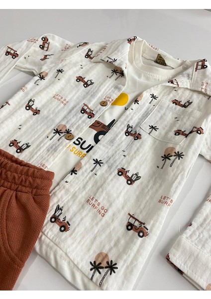 Erkek Bebek Takımı Kiremit