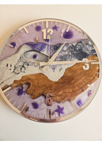 Özel Tasarım Zeytin Ağacı & Epoksi Duvar Saati modelleri