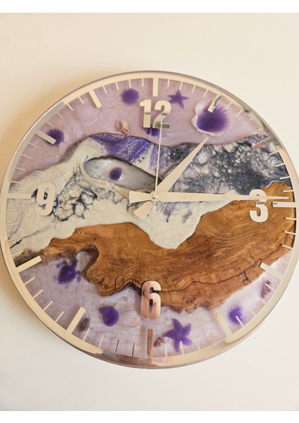 Özel Tasarım Zeytin Ağacı & Epoksi Duvar Saati fırsatları