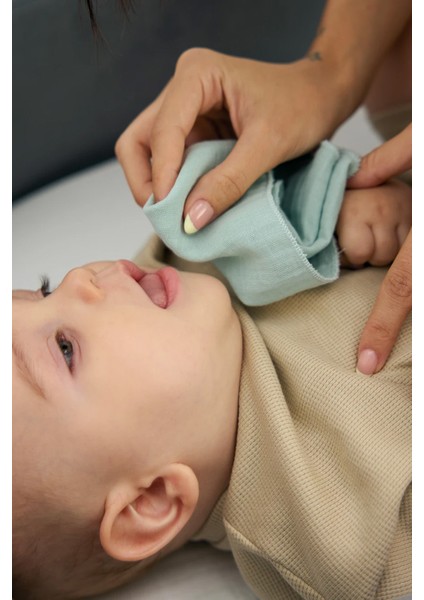 Organik 6’lı Müslin Bebek Ağız Mendili Seti fırsatları