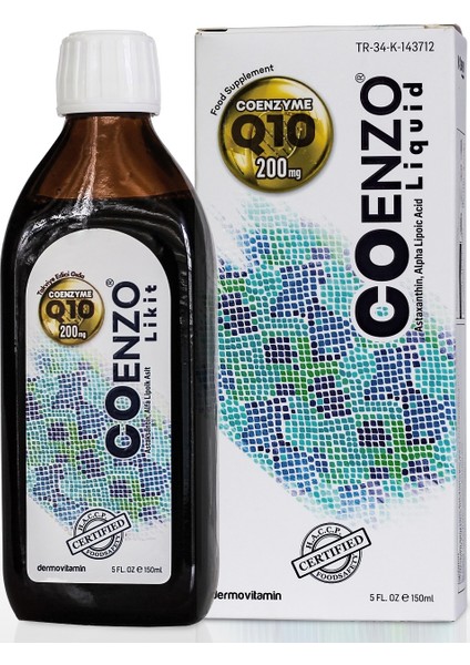 Coenzo Koenzim Q10 Astaksantin ve ALA İçeren Takviye 150 ml