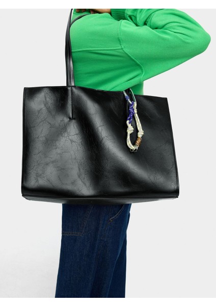 Charm'lı Shopper Çanta