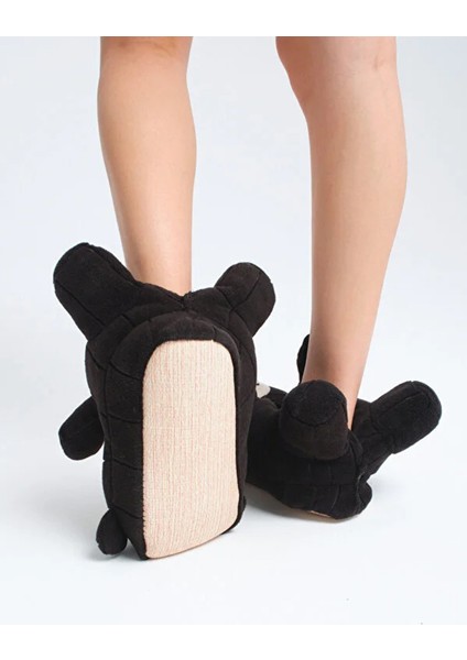 Ayıcık Figürlü Kadın Panduf, Sevimli Peluş Panduf, Ses Çıkarmaz Taban Panduf , Kadın Peluş Panduf indirimleri