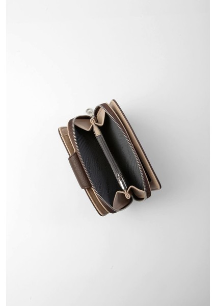 Orta Boy Çıt Çıt Detaylı Kadın Cüzdan/portföy - 65300 - Kahve/vizon fırsatları