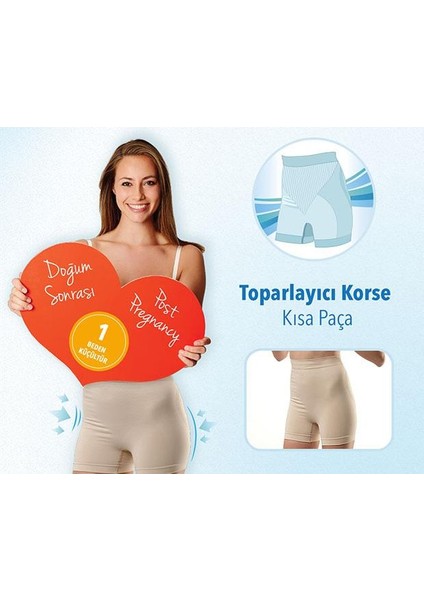 Nessiworld Doğum Sonrası Toparlayıcı Korse Kısa Paça Ekru fiyatları