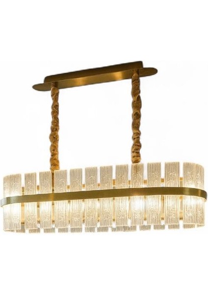 Muse Gold Modern Yemek Masasi Avizesi