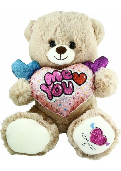 Nessiworld PJH2322 Peluş Kalpli Ayı 30 cm