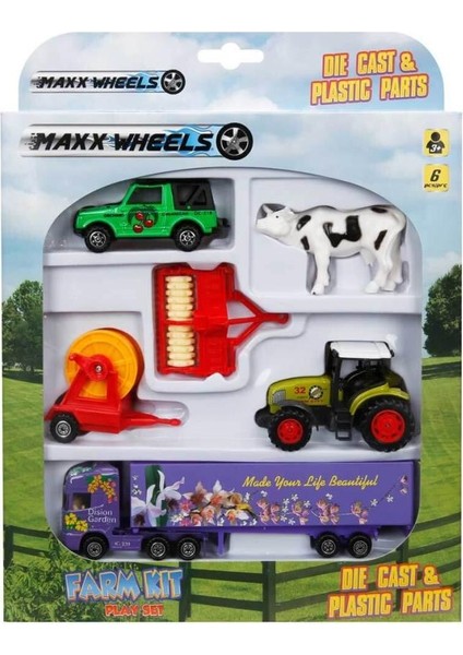 Nessiworld Maxx Wheels Araçlı Çiftlik Seti