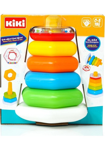 Nessiworld Renkli Altıgen Halkalar Çıngıraklı AE-1510