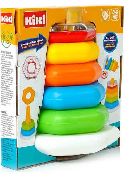 Nessiworld Renkli Altıgen Halkalar Çıngıraklı AE-1510 fiyatları