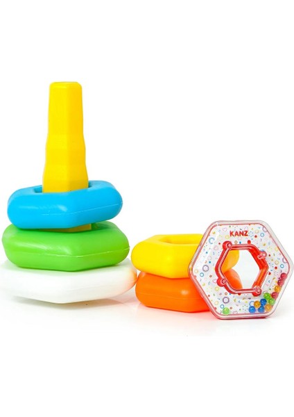 Nessiworld Renkli Altıgen Halkalar Çıngıraklı AE-1510 indirimleri