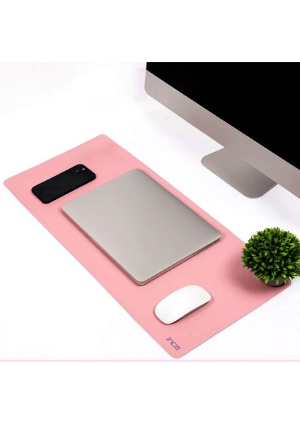 IMP-019 Pu Deri Mousepad Çift Taraflı Masa Matı 80X30 Kaymaz Su Geçirmez modelleri