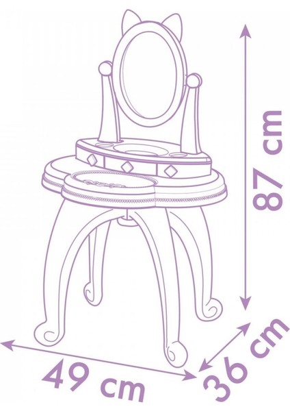 Nessiworld Smoby Gabby Makyaj Masası Ayaklı fiyatları