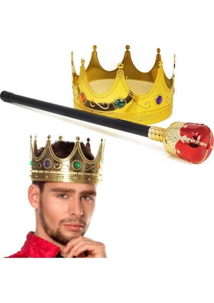 Nessiworld ALTINRENK60CMKRALTACIKRALIYETTACIVEKIRMIZITOPUZLUKRALASASISETI fiyatları