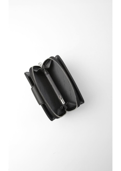 Orta Boy Çıt Çıt Detaylı Kadın Cüzdan/portföy - 65300 - Siyah fırsatları