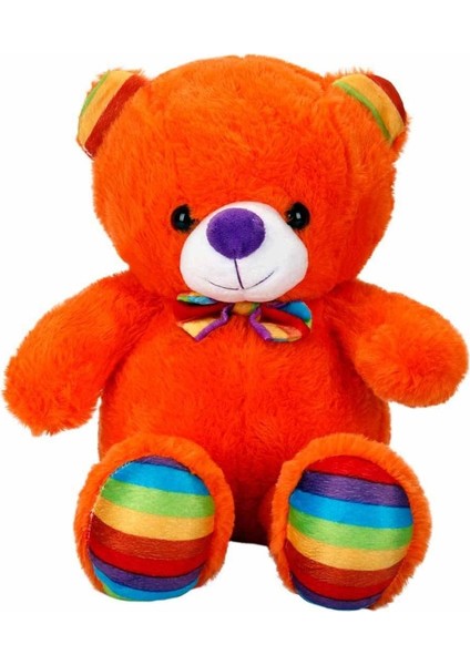 Nessiworld Oturan Kurdeleli Renkli Peluş Ayı 30 cm fırsatları