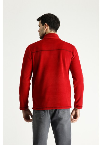 Yarım Fermuarlı Polar Sweatshirt