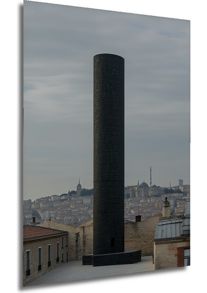 Istanbul Silüeti Minimalist Kule Yağlı Boya Görünümlü Dekoratif Ahşap Ev/işyeri/ofis Kare Tablo modelleri