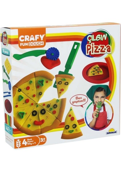 Nessiworld Fun Dough Çılgın Pizza Oyun Hamuru Seti 200 gr