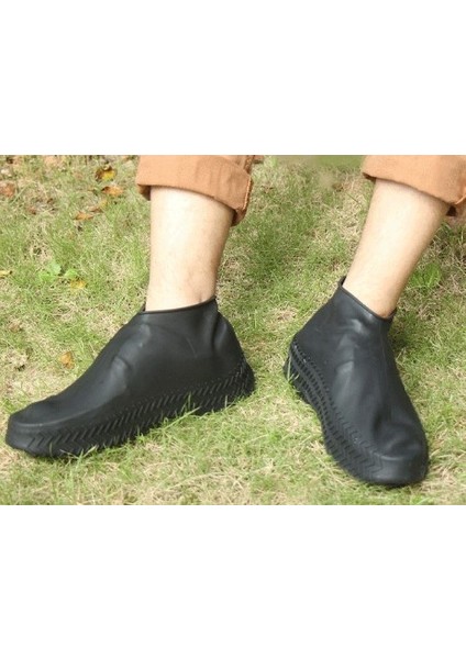 Nessiworld Silikon Ayakkabı Kılıfı Kaymaz Su Kir Geçirmez L Beden Siyah fiyatları