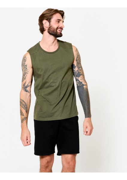 Domyos Erkek Sporcu Atleti - Yeşil/haki