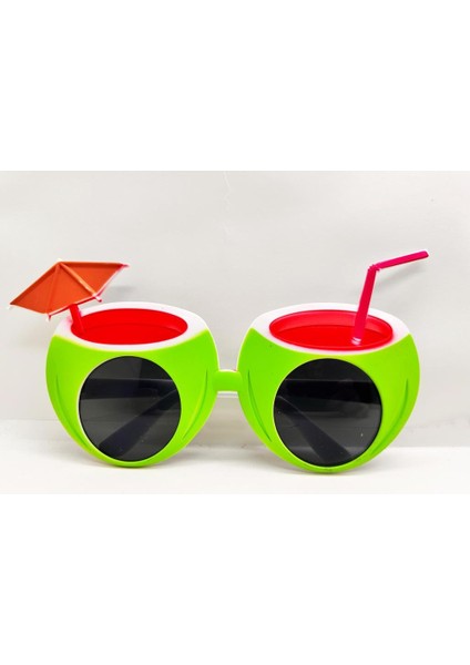 Nessiworld Karpuz Şekilli Tropikal Hawaii Yaza Merhaba Parti Gözlüğü