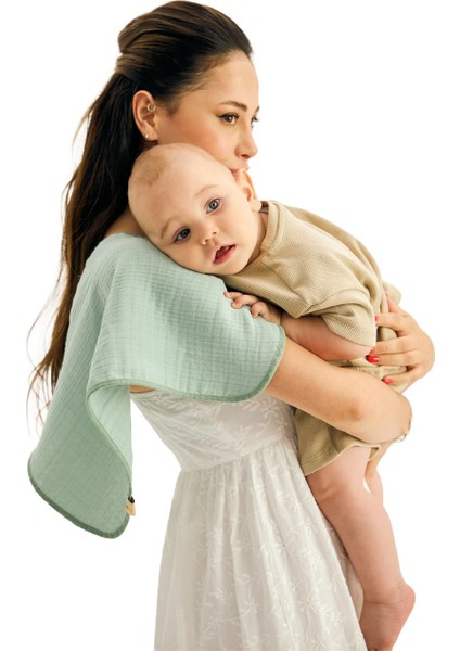 Emici Pamuklu 4’lü Müslin Bebek Omuz ve Ter Bezi Seti modelleri