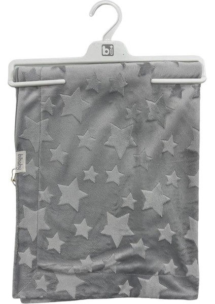 Nessiworld Bibaby Jacquard Star 82X90 Battaniye 64726 Grey