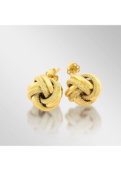 Özel Tasarımı Altın Gül Küpe