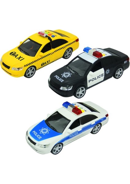 Nessiworld Sunman 1:16 Sesli Işıklı Polis ve Taksi