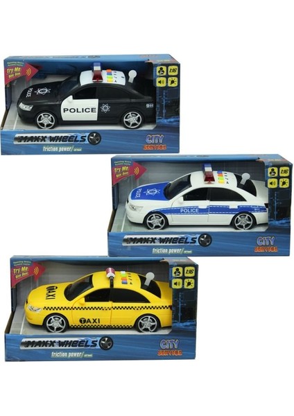 Nessiworld Sunman 1:16 Sesli Işıklı Polis ve Taksi indirimleri