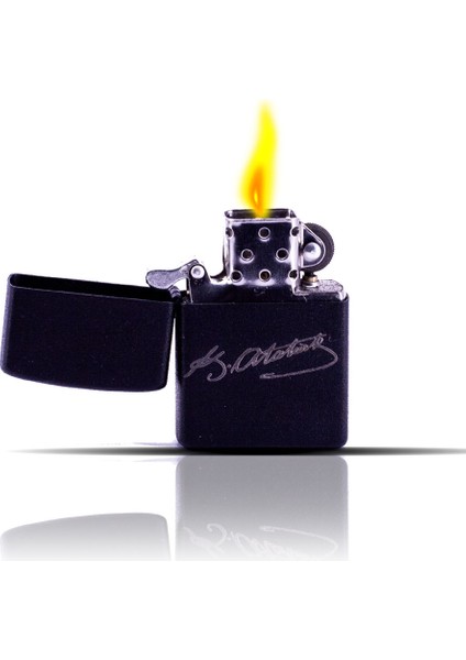 Atatürk Imzalı Siyah Benzinli Çakmak fiyatları