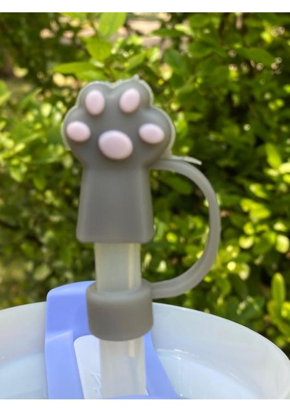 1 Adet Renkli 10 mm Için Pipet Tıpası Çiçekli Pipet Kapağı Quencher Pipet Tıpası 40 Oz ve 30 Oz Uyumlu