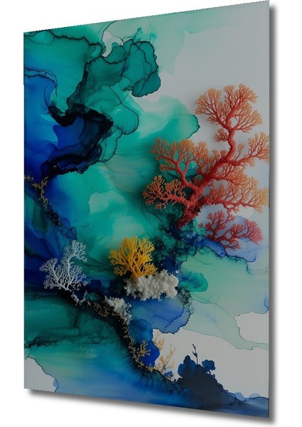 Çerçeve Görünümlü Hızlı Koşan At Soyut Sanat Yağlı Boya Görünümlü Ahşap Ofis Kare Tablo fiyatları